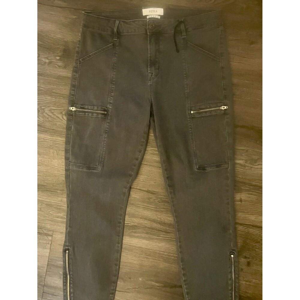 Pistola Charcoal Gray High-Rise Skinny Jeans